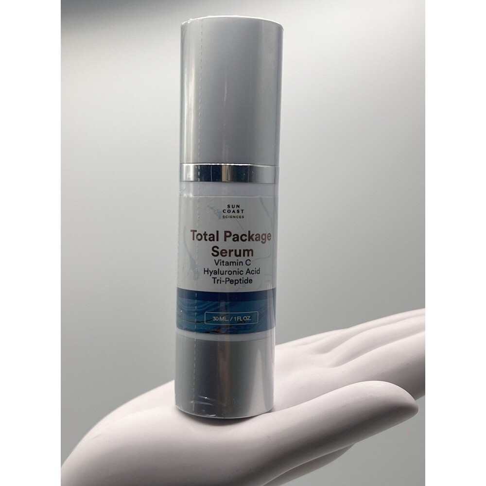 Sun Coast Sciences Total Package Serum Vitamin C Hyaluronic Acid Tri-Peptide 1oz